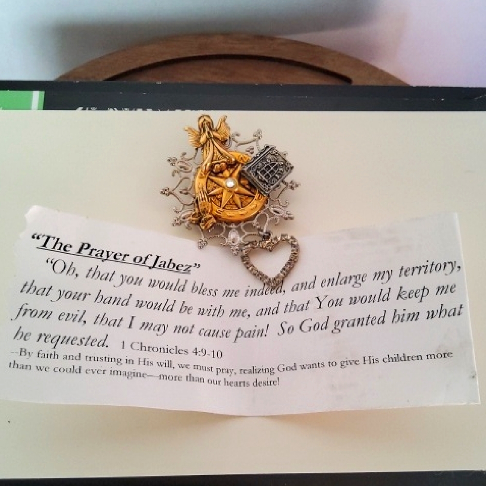 The Prayer of Jabez Handmade Brooch.